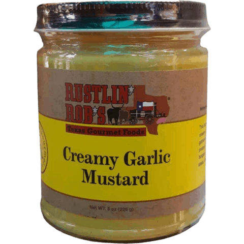 Creamy Garlic Mustard • Rustlin' Rob's Gourmet Texas Foods