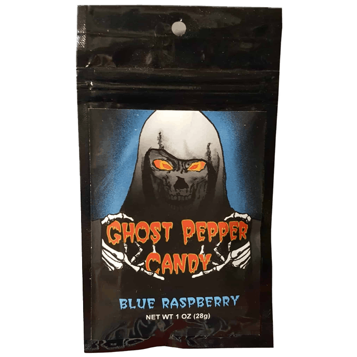 Ghost Pepper Candy; Blue Raspberry • Rustlin' Rob's Gourmet Texas Foods