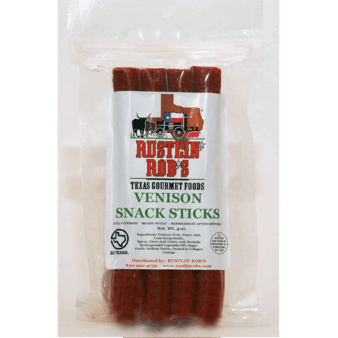 Venison Snack Sticks • Rustlin' Rob's Gourmet Texas Foods