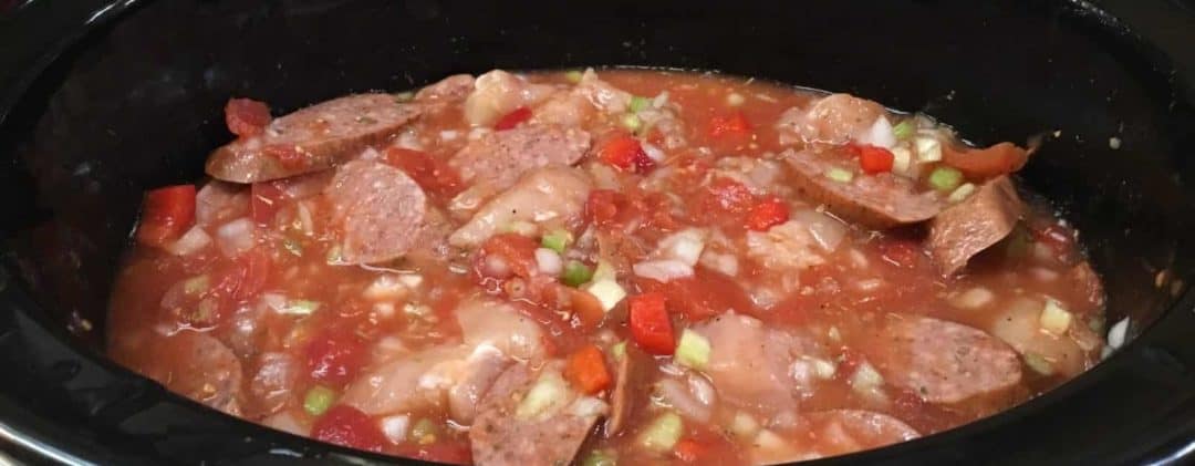 Slow-Cooker Jambalaya with Boerne Brand The Smokin’ Red • Rustlin' Rob ...