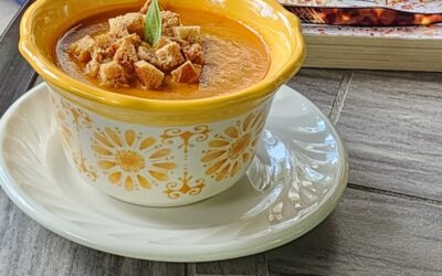 Roasted Tomato Soup with Rustlin’ Rob’s Balsamic Bourbon Worcestershire Sauce