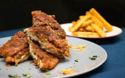 Crusted Pesto Chicken with Rustlin’ Rob’s Pesto Aioli