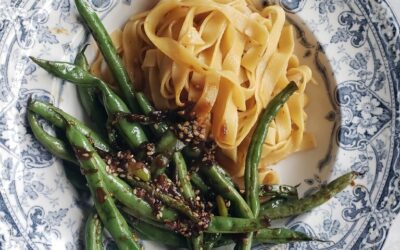 Spicy and Sweet Green Beans with Rustlin’ Rob’s Jalapeno Hatch Chile Jam